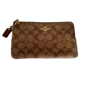 Coach Brown Signature Clutch